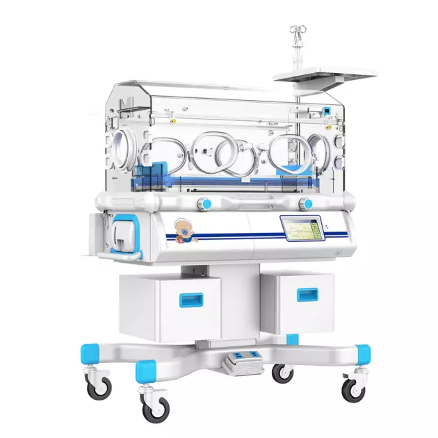 Incubateur pour nouveau-né à double paroi avec mode air et peau