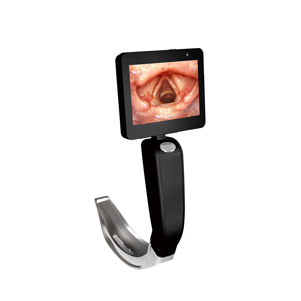 Laryngoscope chirurgical portable 3'' TFT OLED avec lames réutilisables