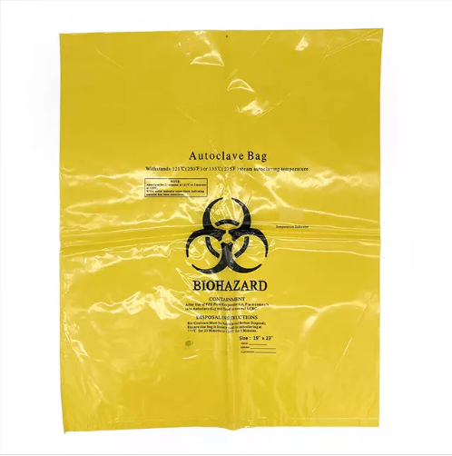 Sac de déchets médicaux Biohazard de 50 L Carton de 400 pcs