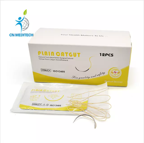 Suture chirurgicale simple chromique résorbale Boite de 12
