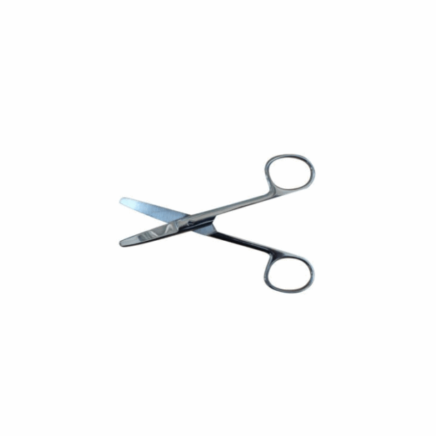 Ciseaux inox bouts ronds courbes