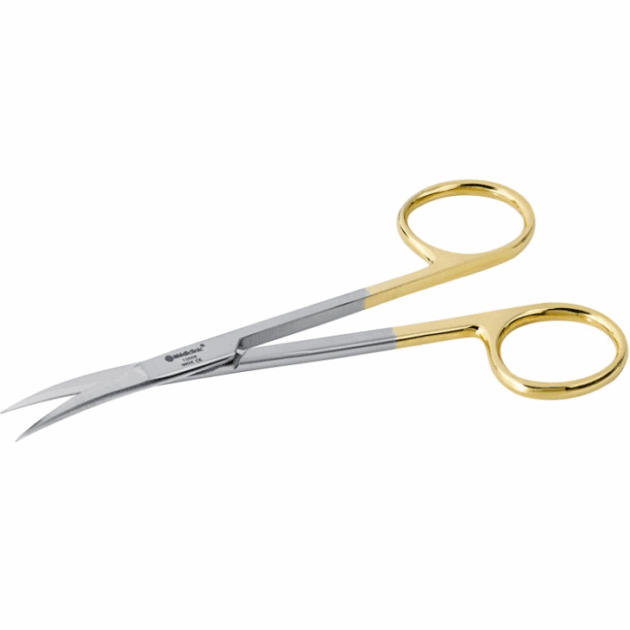 Ciseaux courbé en carbure de TUNGSTÈNE - IRIDECTOMIE