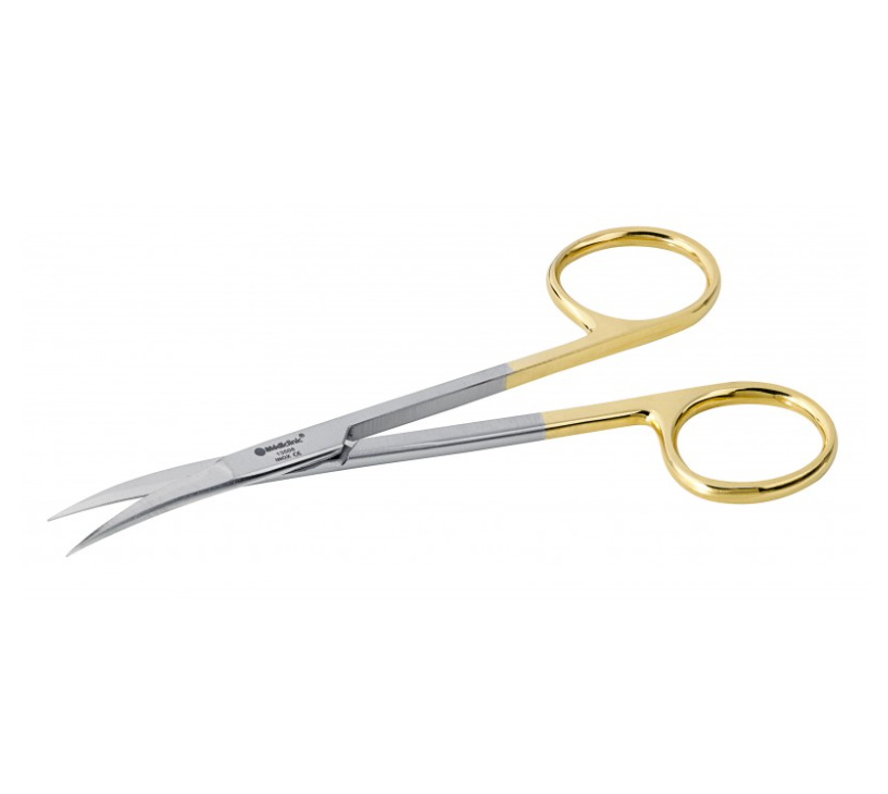 Ciseaux courbé en carbure de TUNGSTÈNE - IRIDECTOMIE