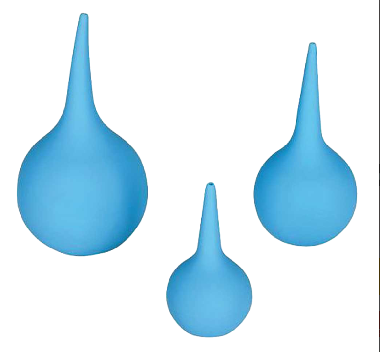 Poire effilée pour lavage auriculaire ou nasal