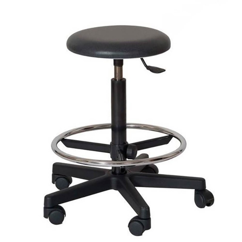 Tabouret avec repose-pieds circulaire Vog